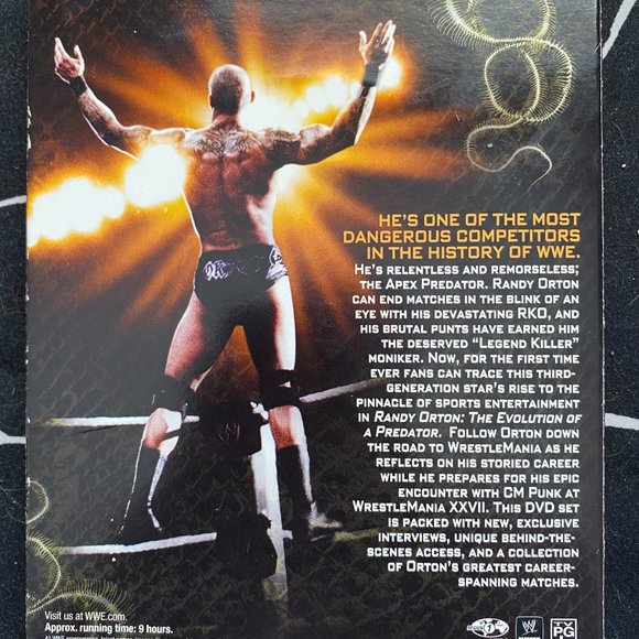 WWE: Randy Orton - The Evolution of a Predator (DVD, 2011, 3-Disc Set) - Picture 4 of 4